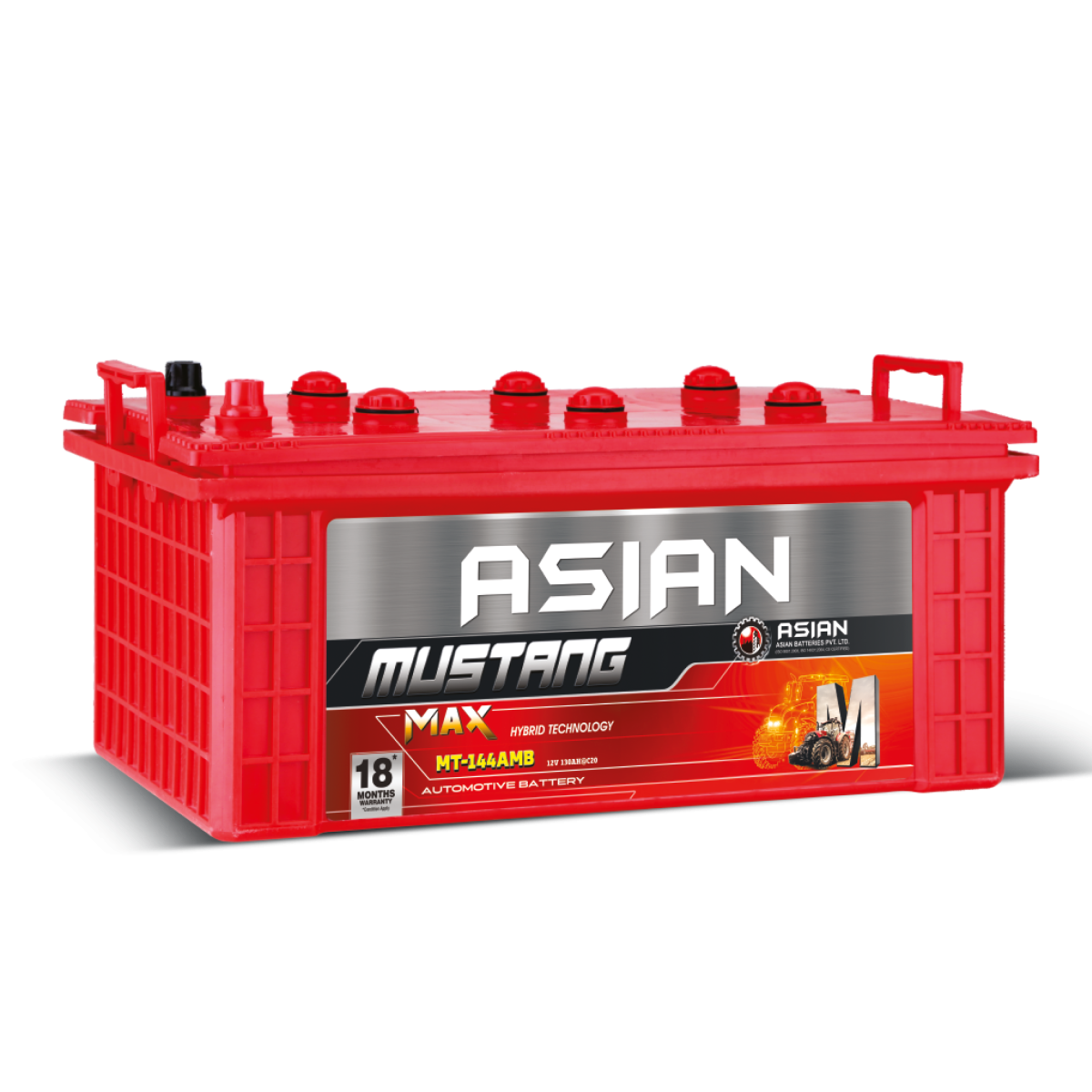 Asian Batteries | Mustang Series | MT-144AMB | 12V 130AH