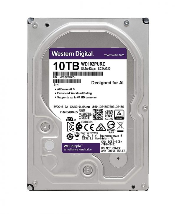 Buy this Western Digital 10 TB Purple Surveillance Internal Hard Drive at the best price available at megatech.