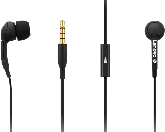 Buy this amazing Lenovo 100 In-Ear Headphone-Black at the best price available at Megatech.