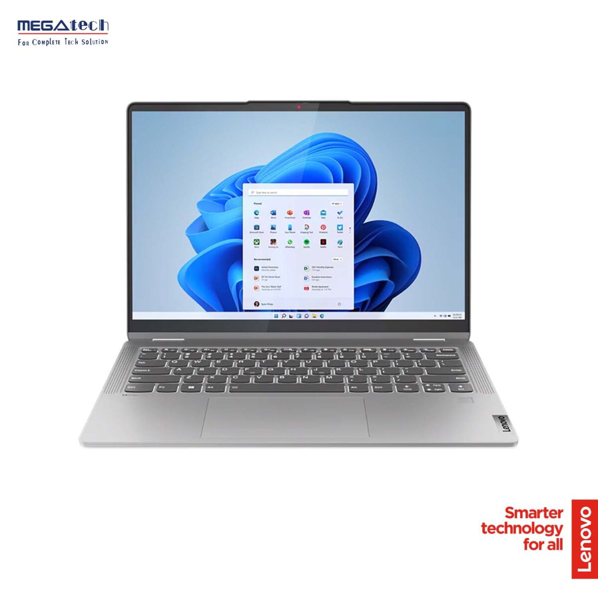 Lenovo IdeaPad Flex 5 2023 Laptop, Intel Core i7 1355U, 14″ FHD+ IPS Touchscreen Display, Intel Graphics, 16GB LPDDR4 512GB SSD, Backlit Keyboard, Fingerprint, USB-C, Wi-Fi 6, Win11